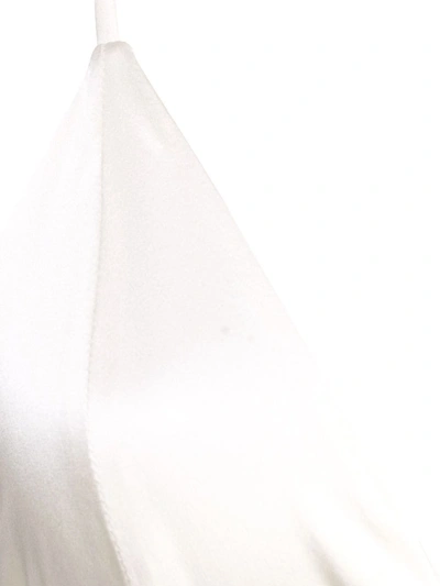 Fleur Du Mal Luxe Triangle Bra In White
