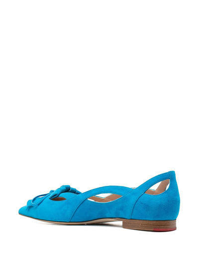 Scarosso X Paula Cademartori Ballerina Shoes In Blue
