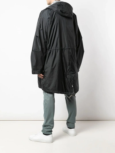 JULIEN DAVID OVERSIZED RAINCOAT - 黑色