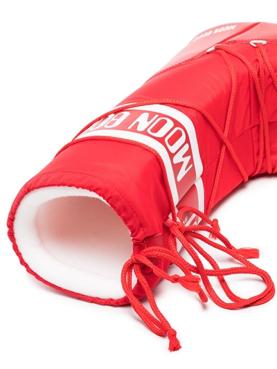 Moon Boot Red Classic Icon Snow Boots In Red