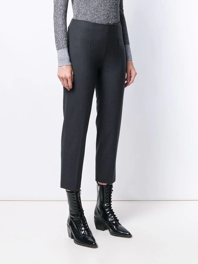 Shop Piazza Sempione Tailored Cropped Trousers In Grey