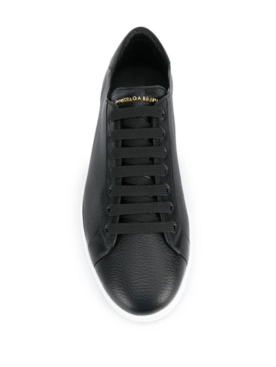 Shop Dolce & Gabbana Logo Plaque Low-top Sneakers In Black