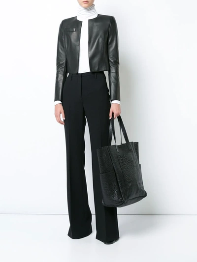 Shop Akris Cropped Fitted Jacket In Black