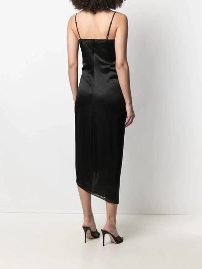 Shop Alexander Wang Ruched Slip Dress In Black