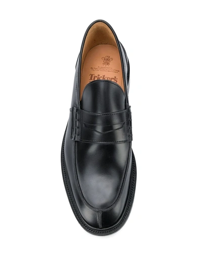 Shop Tricker's James Low-heel Loafers In Black