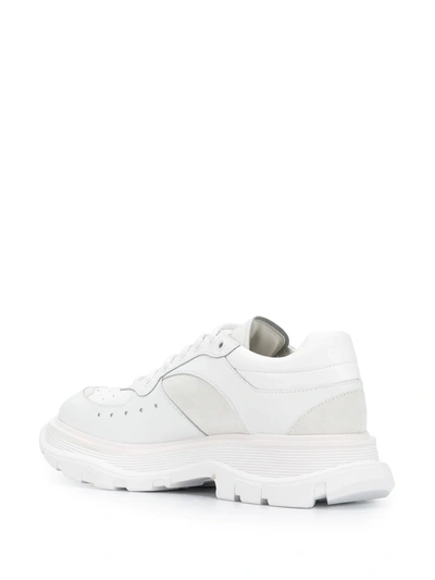 Shop Alexander Mcqueen Tread Slick Low-top Sneakers In White