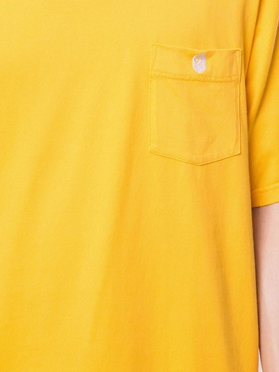 Shop A Bathing Ape Embroidered Detail Crew Neck T-shirt In Yellow