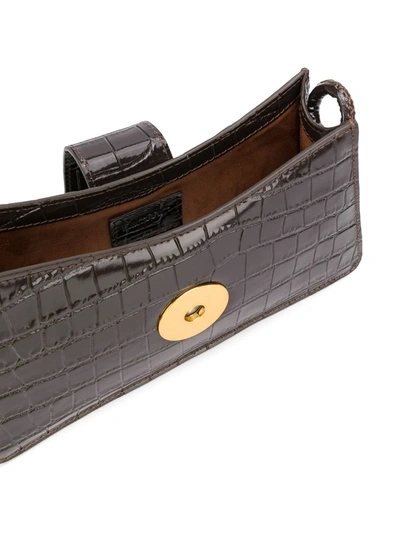 Shop Elleme Crocodile-effect Shoulder Bag In Brown