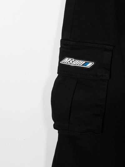 Msgm Drawstring Waist Trousers In Black