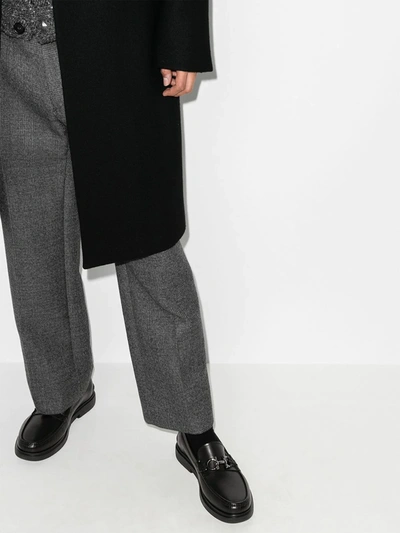 Ferragamo Ready Gancini-plaque Loafers In Black