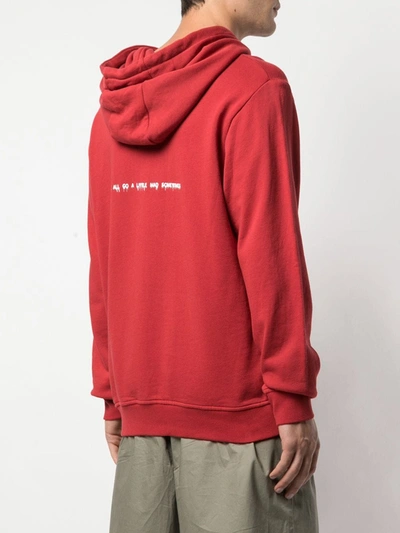 Shop Mostly Heard Rarely Seen 8-bit Fear Factor Hoodie In Red