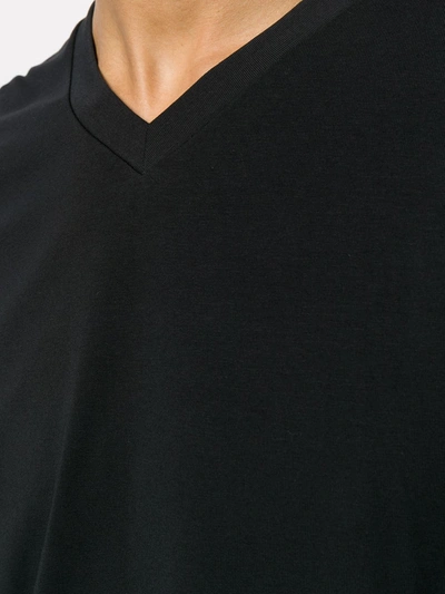 Shop Filippa K Lycra V-neck T-shirt In Black