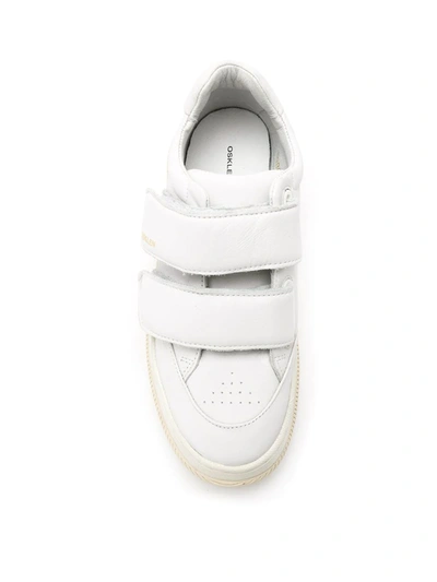 Shop Osklen Touch Strap Sneakers In White