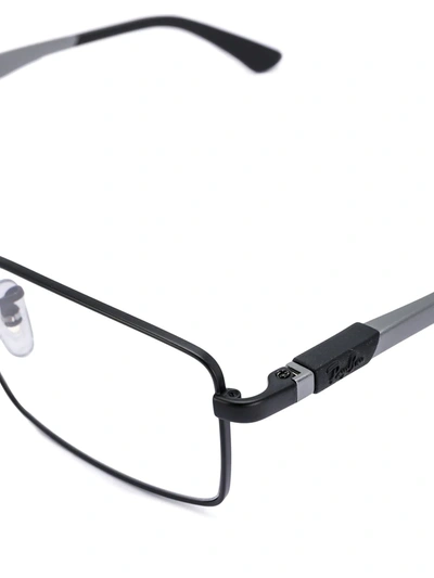 Ray Ban Square Glasses In Black