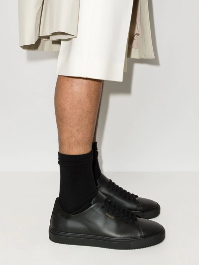 Axel Arigato Platform Suede Low-top Sneakers In Black