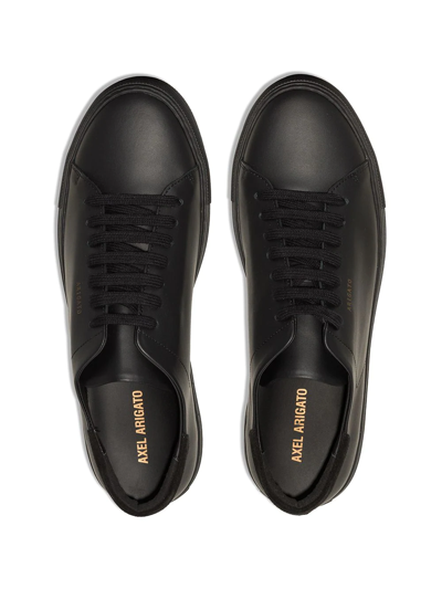 Axel Arigato Platform Suede Low-top Sneakers In Black
