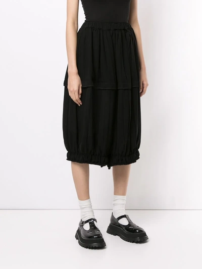 Shop Comme Des Garçons Elasticated Waist Culottes In Black