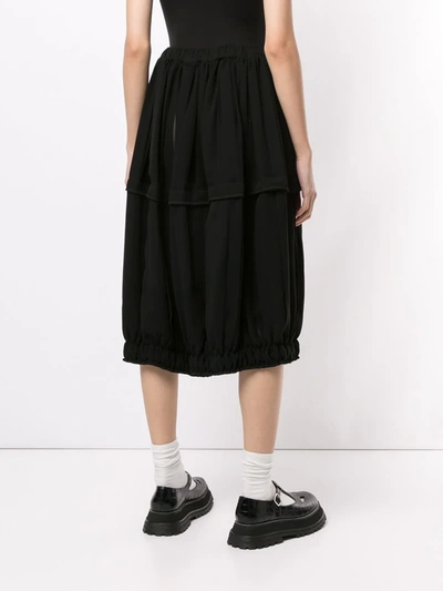 Shop Comme Des Garçons Elasticated Waist Culottes In Black