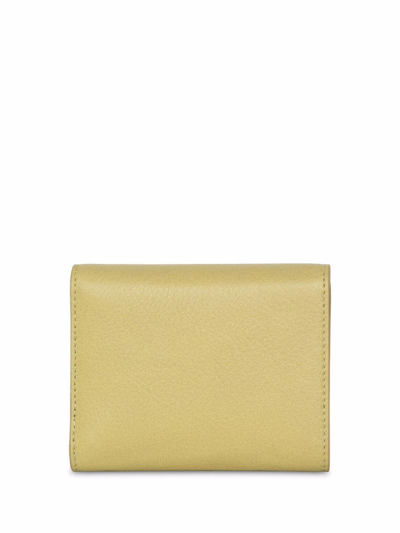 Shop Yu Mei Grace Leather Wallet In Yellow