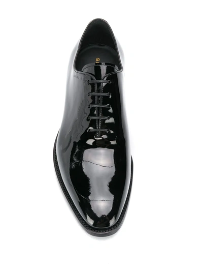 Shop Givenchy Patent Leather Oxford Shoes In Black