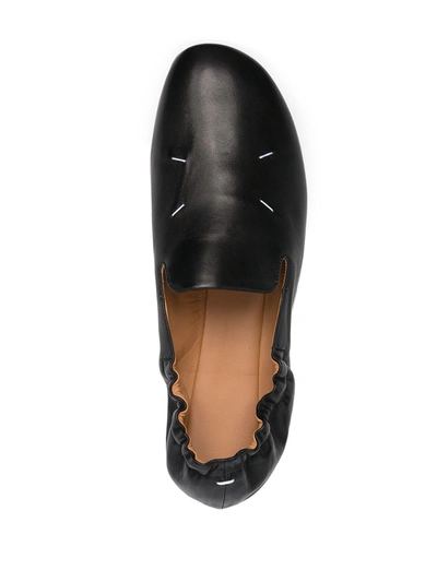 Shop Maison Margiela Kiki Slip-on Ballerina Shoes In Black