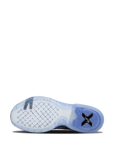Nike Kobe 10 Elite Low Premium Sneakers In White/black