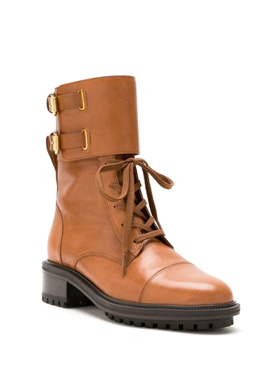 Shop Sarah Chofakian Sarah Leather Boots In Brown