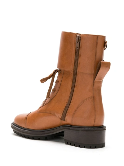 Sarah Chofakian Sarah Leather Boots In Brown