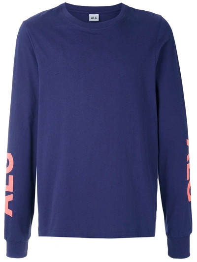 Shop Àlg Long Sleeved T-shirt In Purple