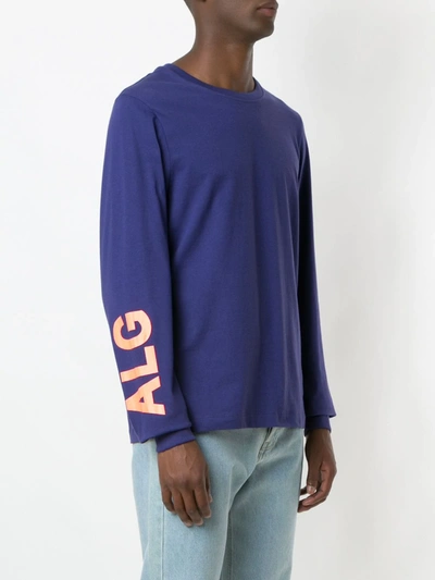 Shop Àlg Long Sleeved T-shirt In Purple