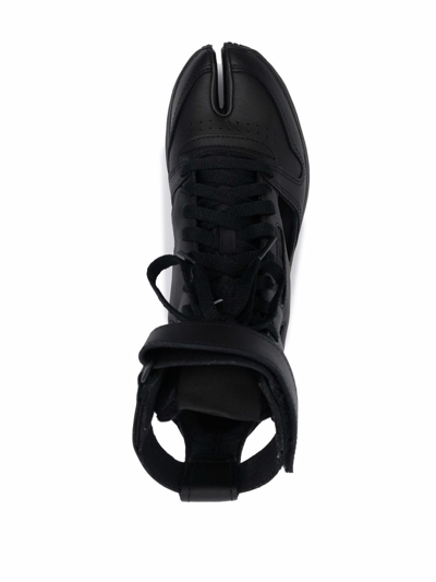 Shop Maison Margiela X Reebok X Reebok Classic Leather Tabi Gladiator Sneakers In Black