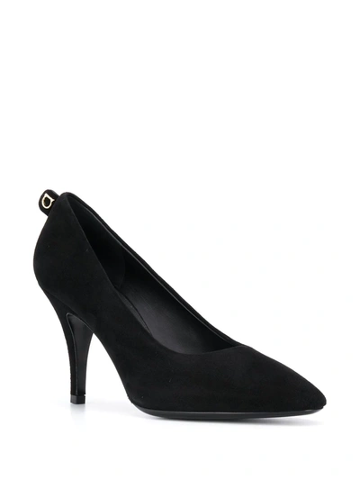 Ferragamo Gancino Pumps In Black