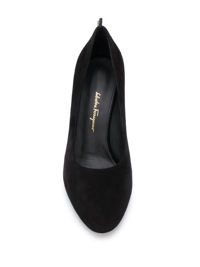 Ferragamo Gancino Pumps In Black