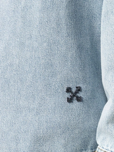 Shop Off-white Arrows-motif Denim Shirt In Blue