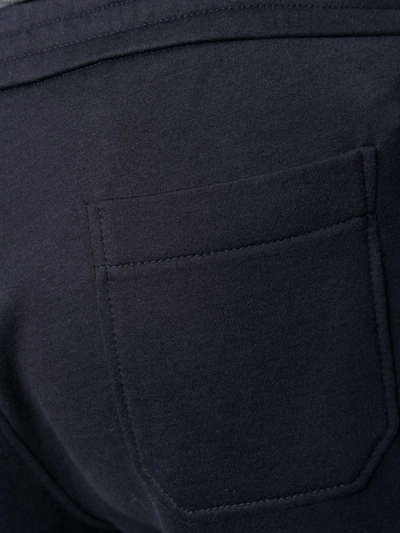 Giorgio Armani Regular Tapered Trousers In Blue
