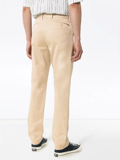 Shop Polo Ralph Lauren Straight-leg Tailored Trousers In Neutrals