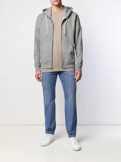 JOHN ELLIOTT HOODED BOMBER JACKET - 灰色