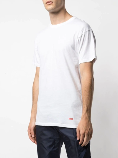 Shop Supreme Hanes Tagless T-shirt Pack In White