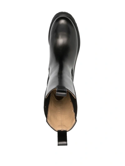 Scarosso Chunky Rubber-sole Boots In Black
