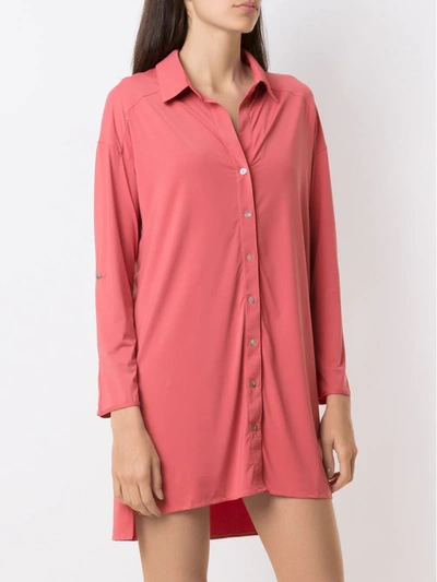 Shop Lygia & Nanny Meline Uv Shirt Dress In Pink