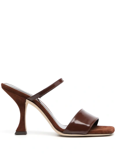 Shop By Far Nayla High-heel Sandals In Brown