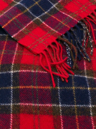 Shop Barbour Plaid Scarf In Red