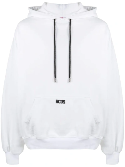 Shop Gcds Maxi Logo Hoodie In White