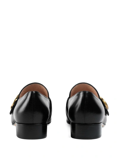 Shop Gucci Double G Loafers In Black