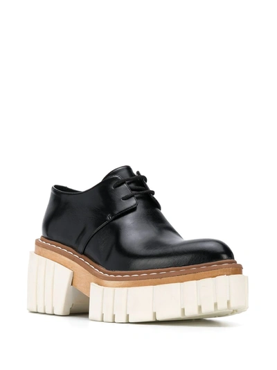 Stella Mccartney Emilie Vegetarian Leather Platform Brogues In Black