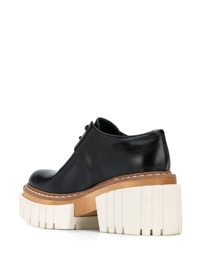 Shop Stella Mccartney Emilie Lace-up Platform Shoes In Black