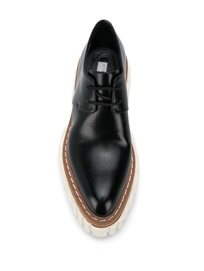 Stella Mccartney Emilie Vegetarian Leather Platform Brogues In Black