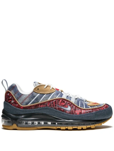 Shop Nike Air Max 98 "wild West" Sneakers In Blue