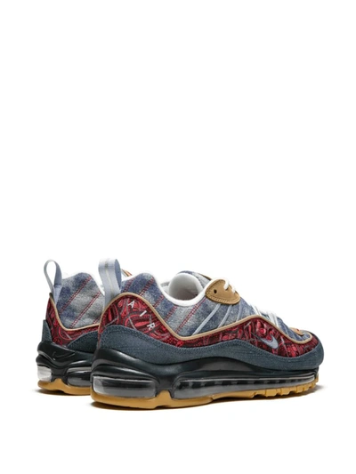 Shop Nike Air Max 98 "wild West" Sneakers In Blue