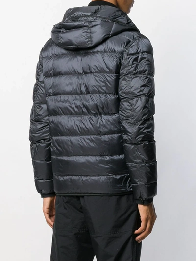 Ten C Hooded Down Jacket In Blue